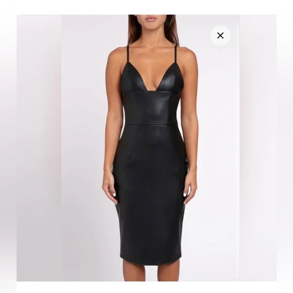 alix earle black dress Elai Open Back Maxi Dress main image 0